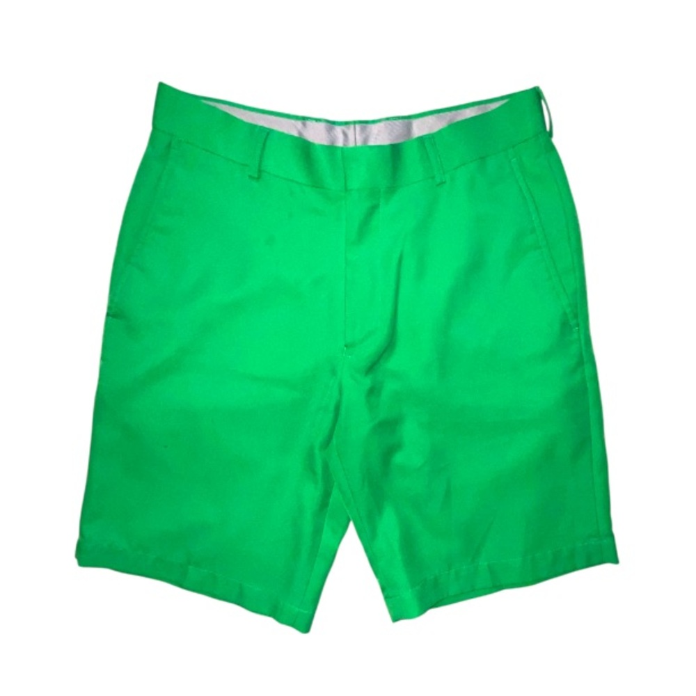 Louis Raphael Golf Flat Front Shorts Green Size 30